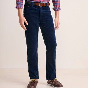 Vineyard Vines Nautical Navy Boys' Corduroy 5-Pocket Pants Size 16 Straight Fit